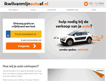 Tablet Screenshot of ikwilvanmijnautoaf.nl